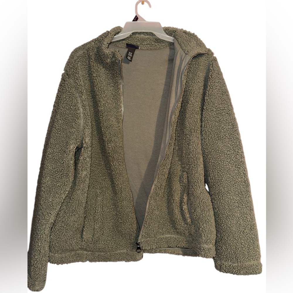 Green Sherpa Jacket
